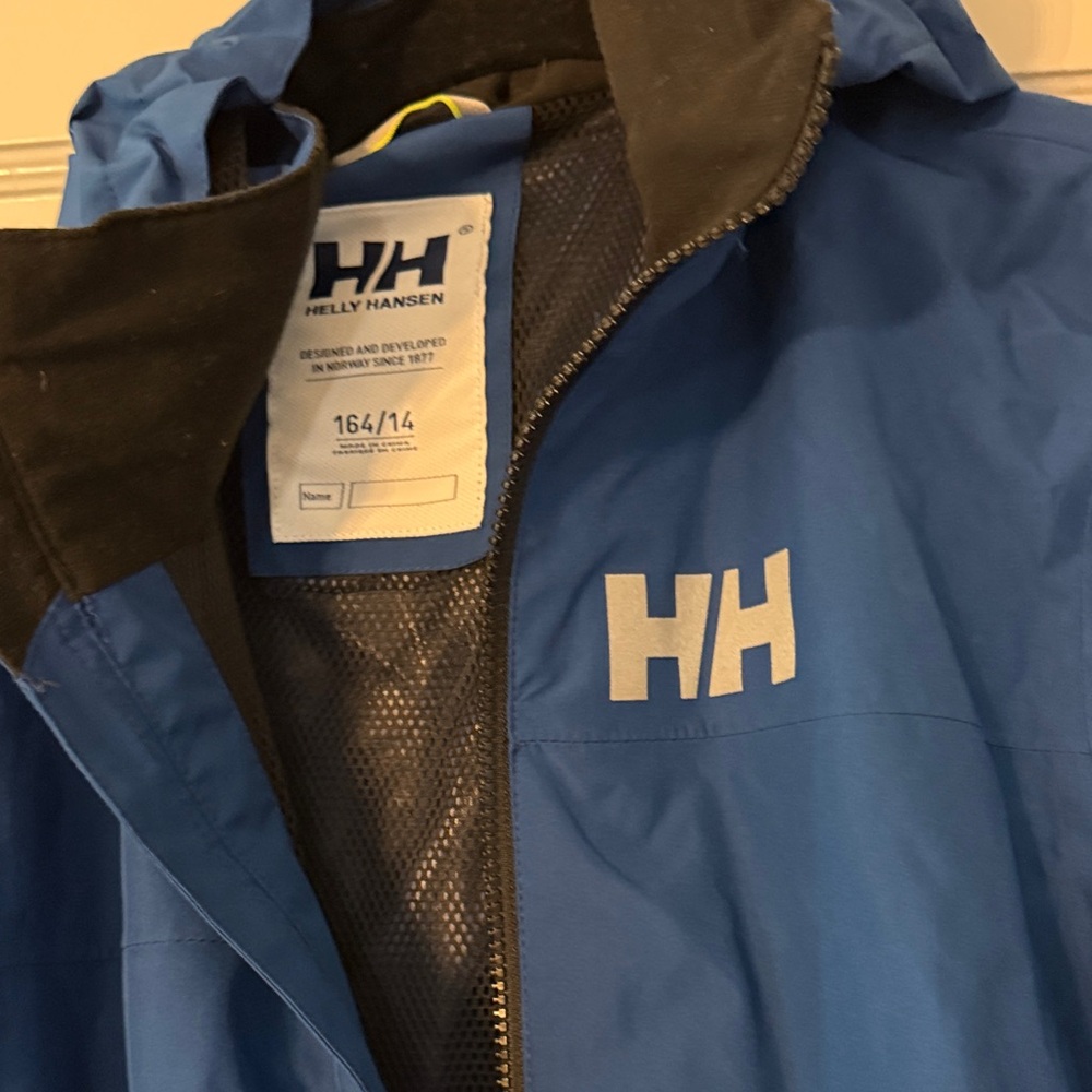 Helly Hansen Royal Blue Waterproof Jacket Boys - Picture 2 of 5